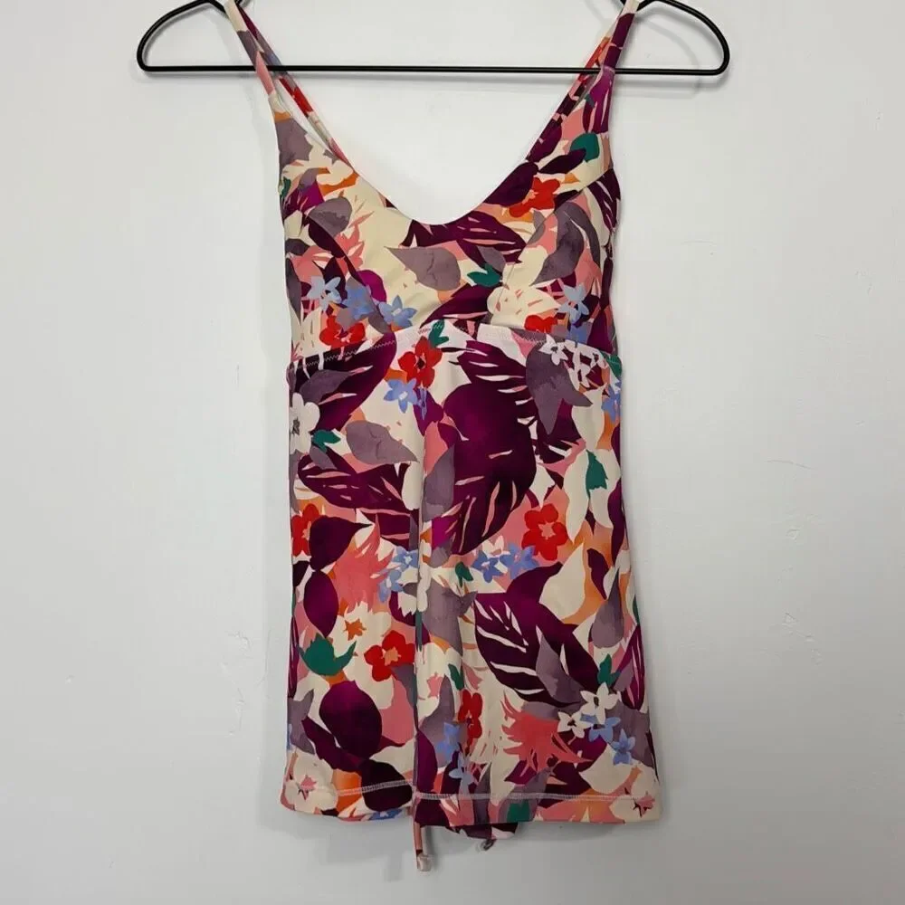 Athleta Daybreak Tropic Triangle Tankini Top M Tall